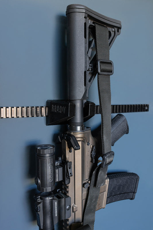 AR15 buffer tube wall mount