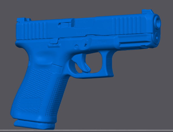 Glock 19 Dummy Blue Gun