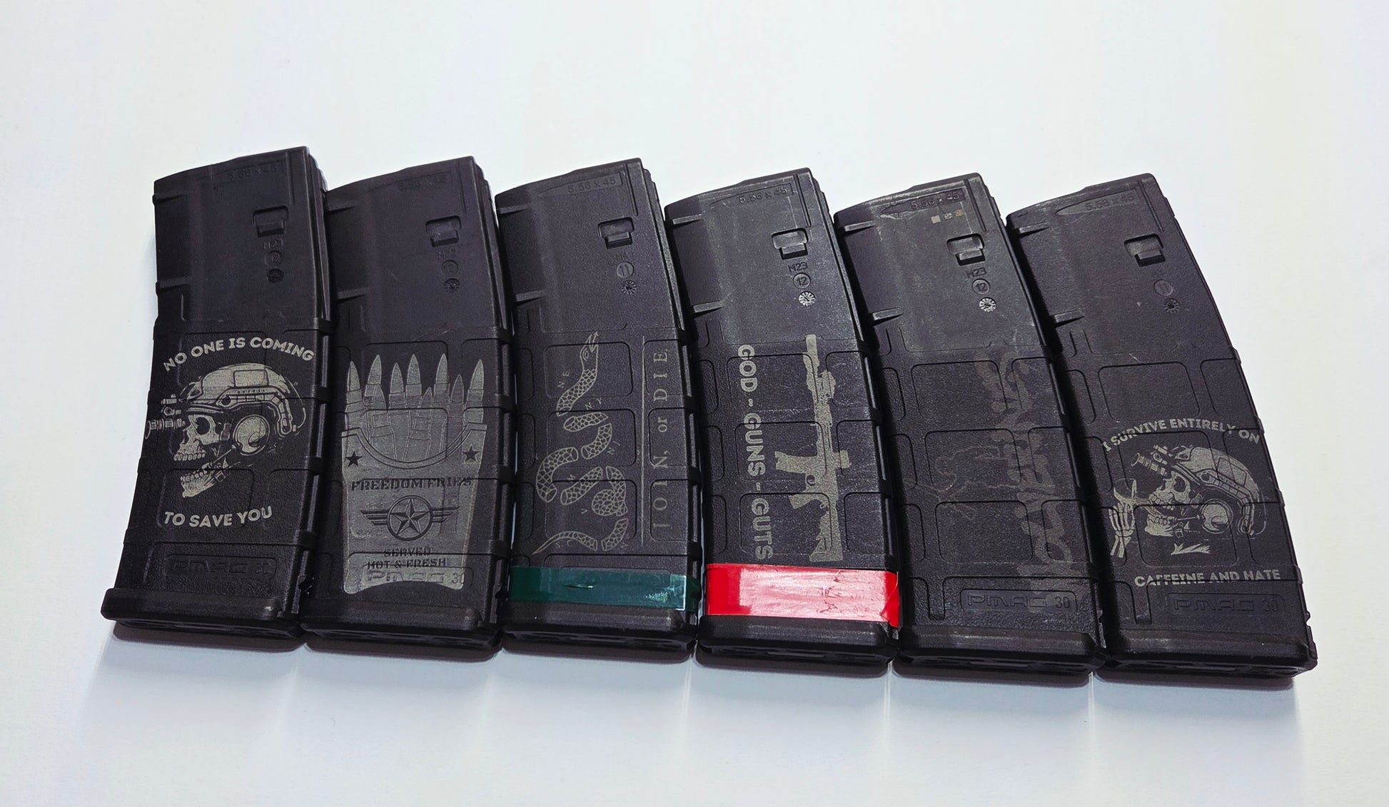 Laser engraved pmag