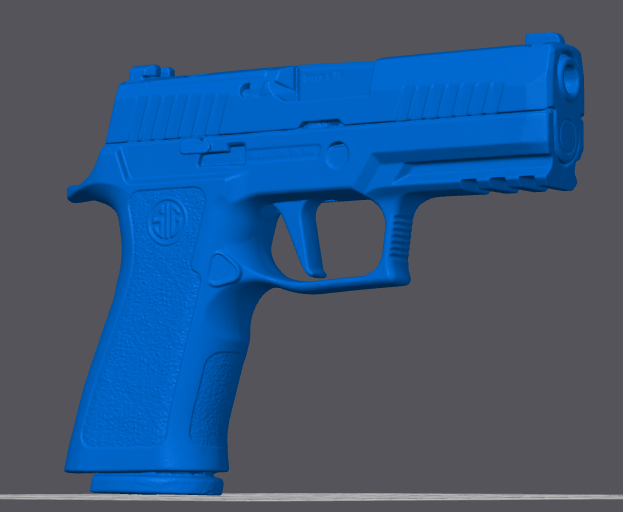 Sig P320 Xcarry Dummy Blue Gun