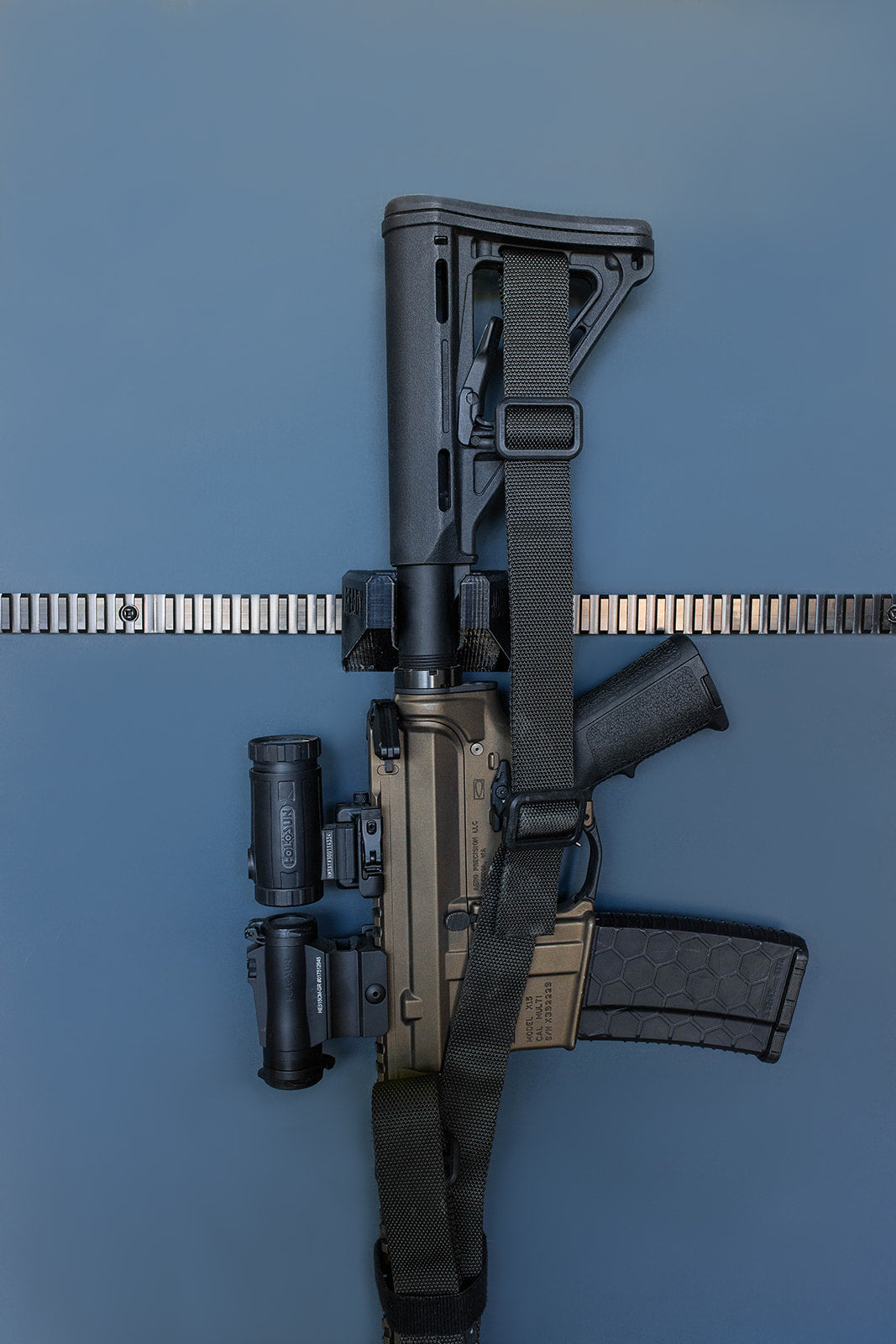 AR15 Buffer Tube vertical wall mount