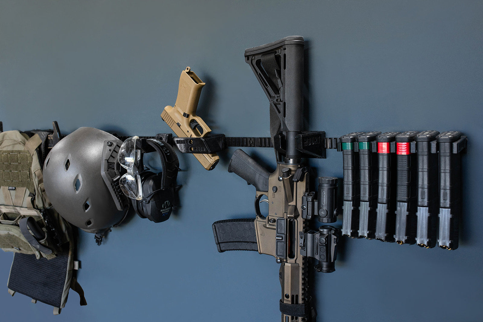 ready mount wall mounted gun rack